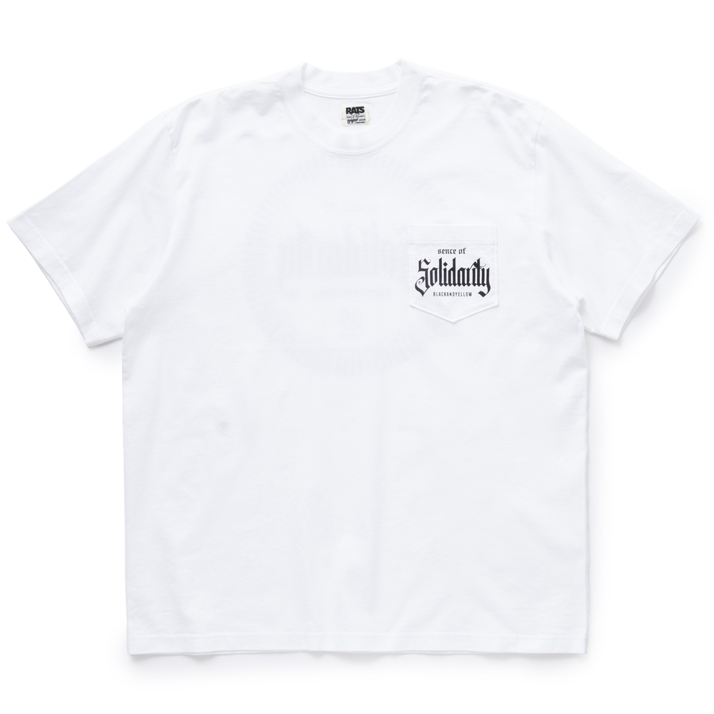 画像: RATS/SOLIDARITY POCKET TEE（WHITE）［プリントポケT-24春夏］
