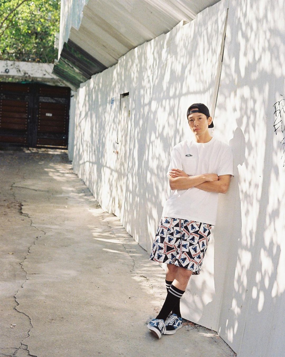 画像: CHALLENGER/FLY COTTON TWILL SHORTS（BLACK）［フライコットンツイルショーツ-24春夏］