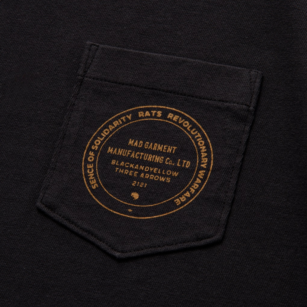 画像: 【30%OFF】RATS/ASH POCKET TEE（ASH BLACK）［プリントポケT-24春夏］