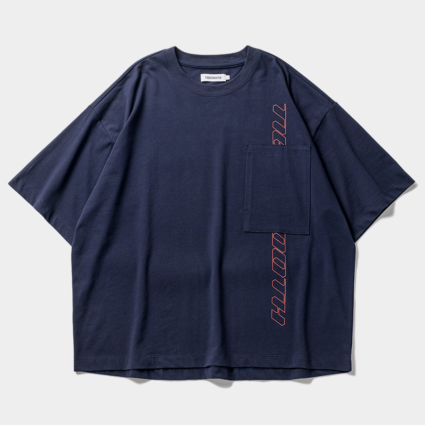 画像: 【30%OFF】TIGHTBOOTH/STRAIGHT UP T-SHIRT（Navy）［プリントポケT-24夏］