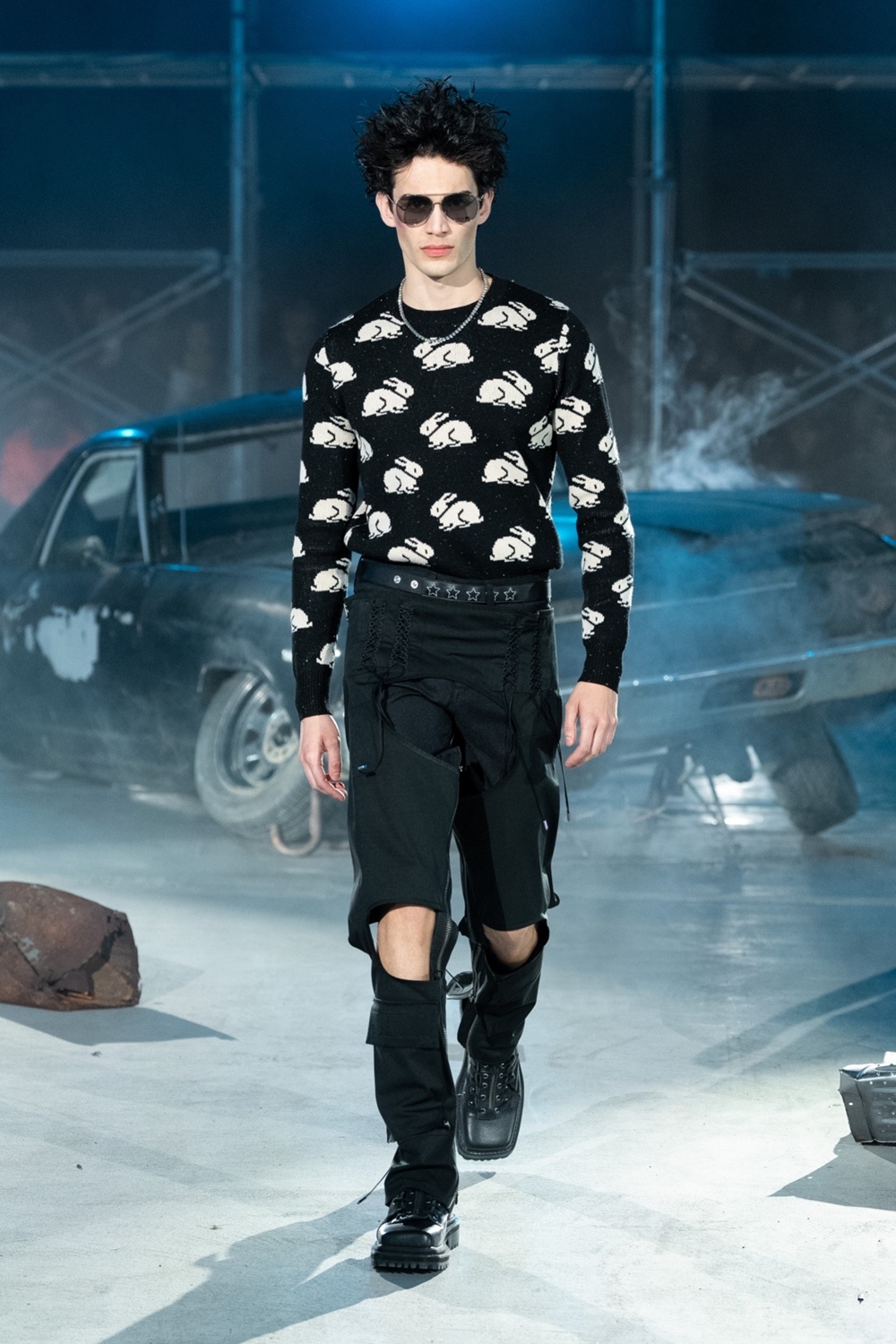 画像: 【30%OFF】DAIRIKU/"Rabbit" Tite Pullover Knit（Black）［タイトニット-24秋冬］