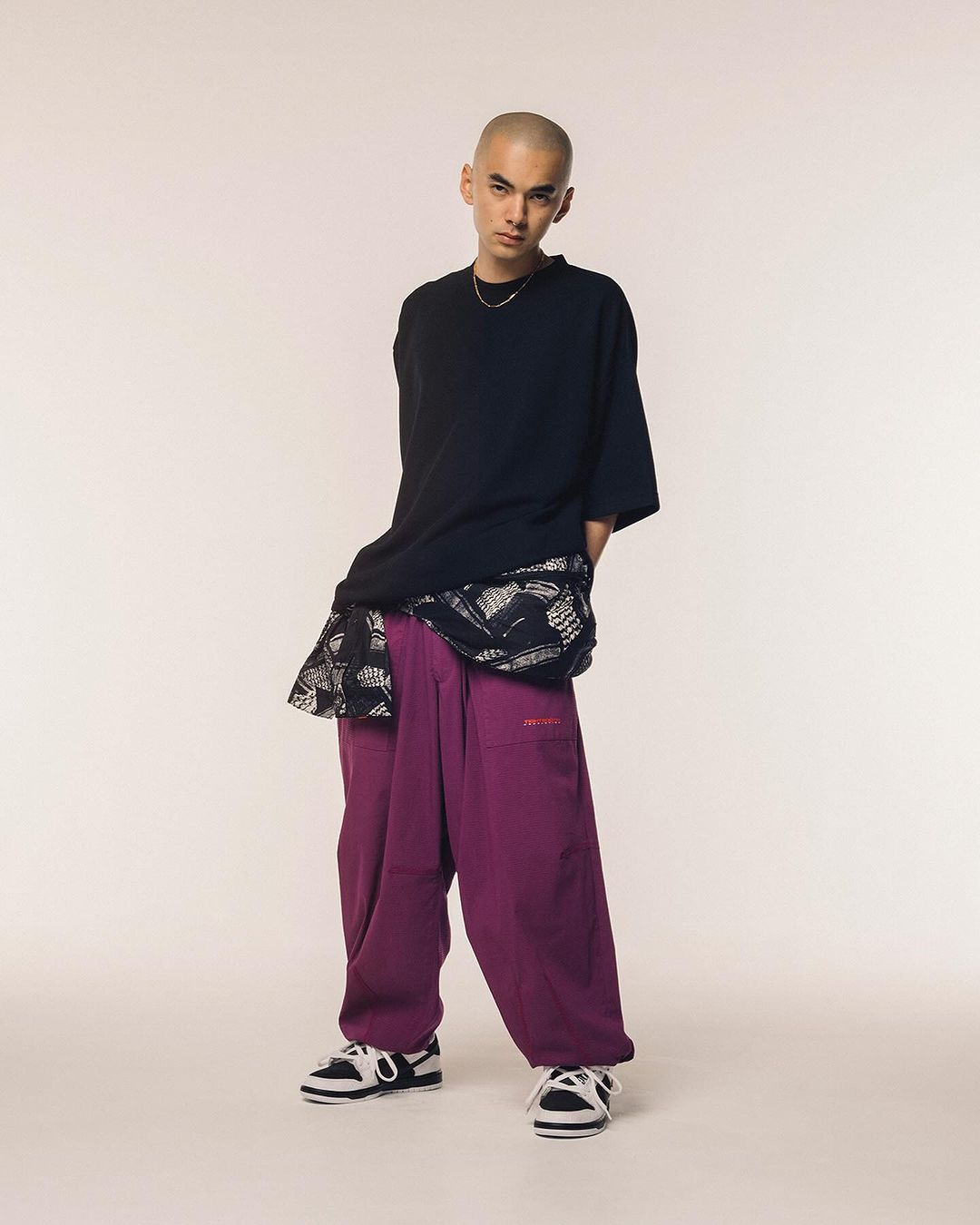 画像: 【30%OFF】TIGHTBOOTH/JING T-SHIRT（Black）［プレーンT-24夏］