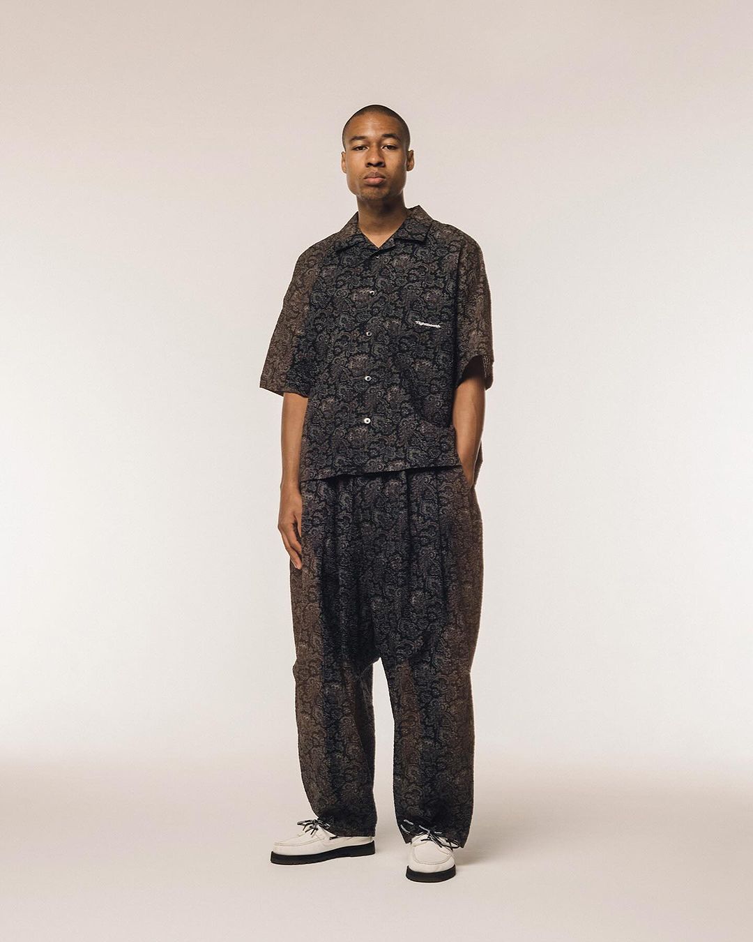 画像: 【30%OFF】TIGHTBOOTH/RIPPLE PAISLEY ALOHA（Black）［ペイズリーアロハ-24夏］