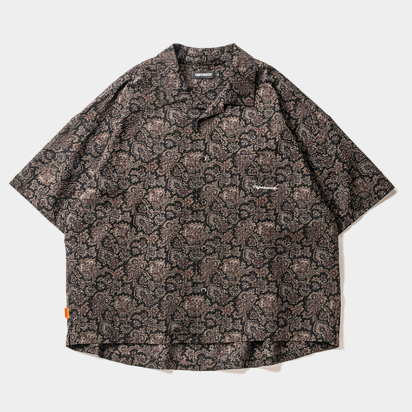 画像: 【30%OFF】TIGHTBOOTH/RIPPLE PAISLEY ALOHA（Black）［ペイズリーアロハ-24夏］
