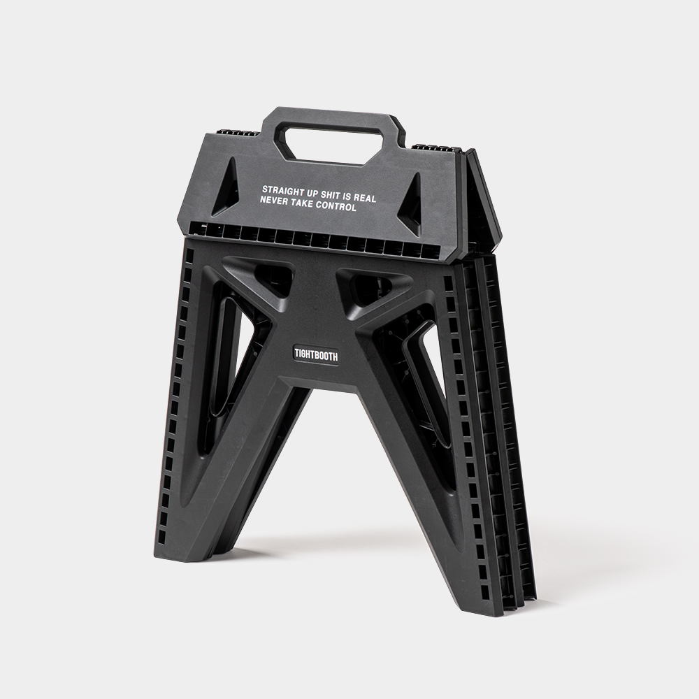 画像: 【30%OFF】TIGHTBOOTH/LABEL LOGO FOLDING STOOL（Black）［フォールディングスツール-24夏］