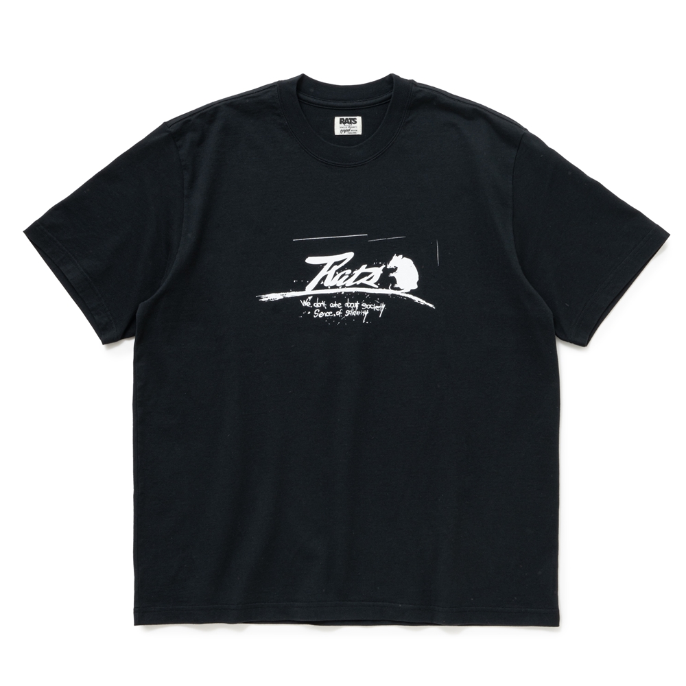 画像: RATS/SCRIPT LOGO WAY OF LIFE TEE（BLACK）［プリントT-24秋冬］