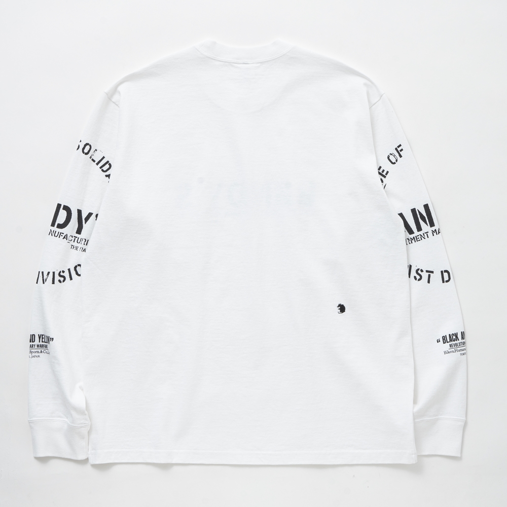 画像: RATS/STAMP LOGO L/S TEE（WHITE）［プリント長袖T-24秋冬］
