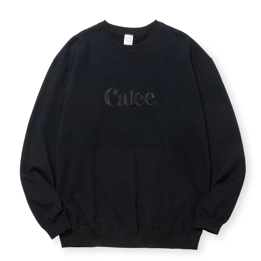 画像: 【30%OFF】CALEE/EMBROIDERY CALEE LOGO CREW NECK SW（BLACK）［クルーネックスウェット-24秋冬］