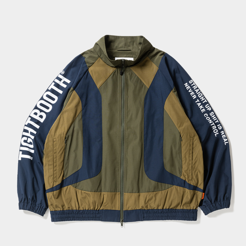 画像: 【30%OFF】TIGHTBOOTH/RACING TRACK JACKET（Olive/Navy）［レーシングトラックJKT-24秋冬］