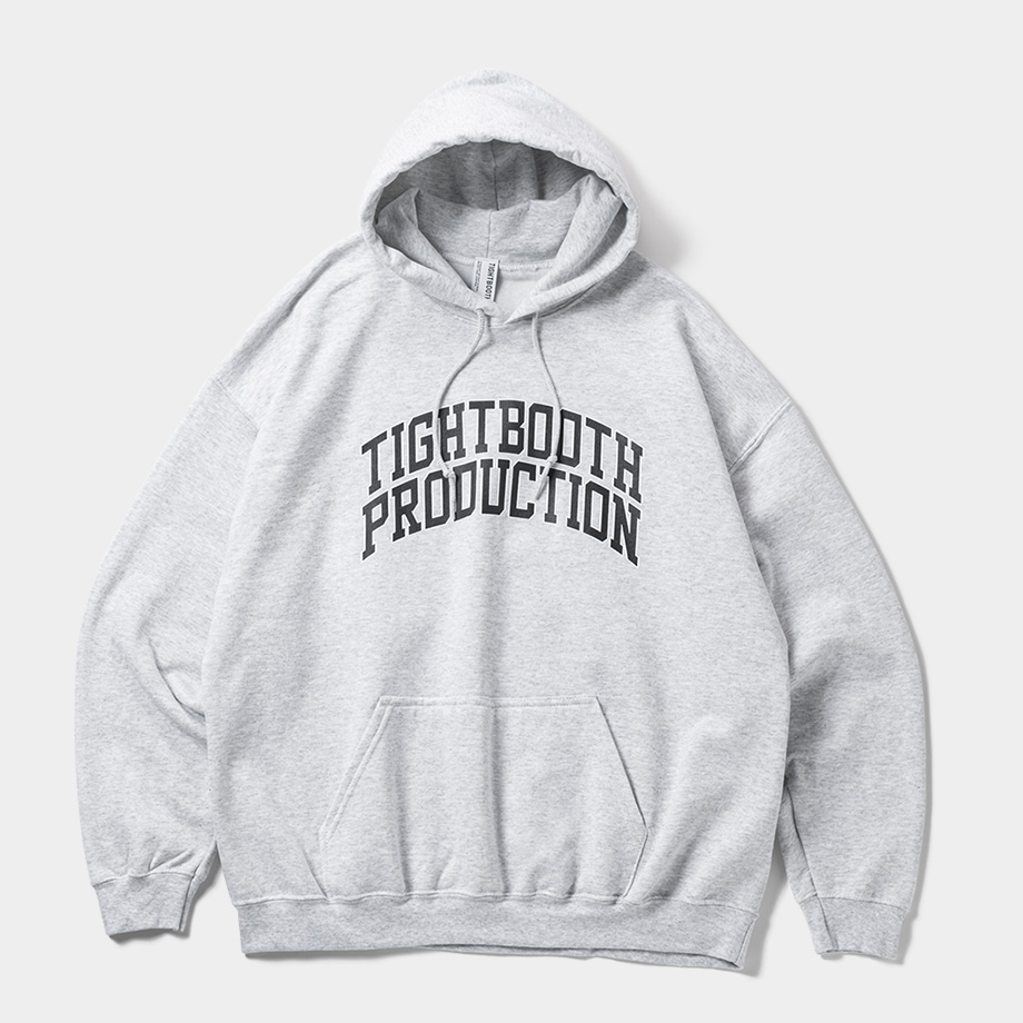画像: 【30%OFF】TIGHTBOOTH/COLLEGE HOODED SWEAT SHIRT（Ash）［プルオーバーパーカー-24秋冬］