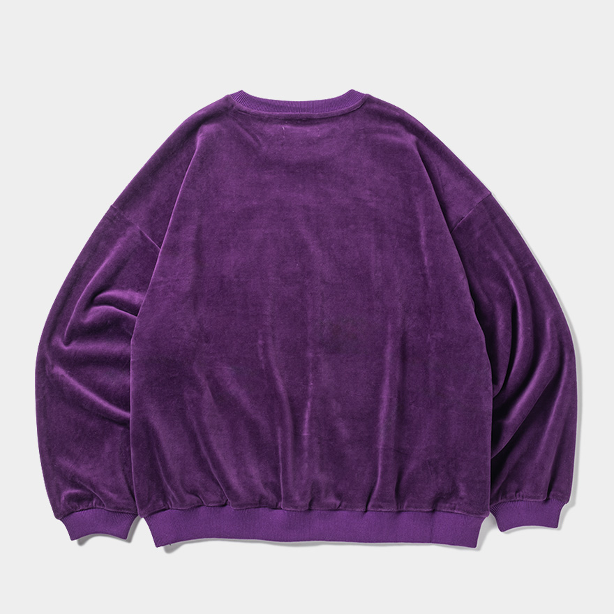 画像: 【30%OFF】TIGHTBOOTH/PEOPLE HATE SKATE VELOUR L/S（Purple）［ベロア長袖-24秋冬］