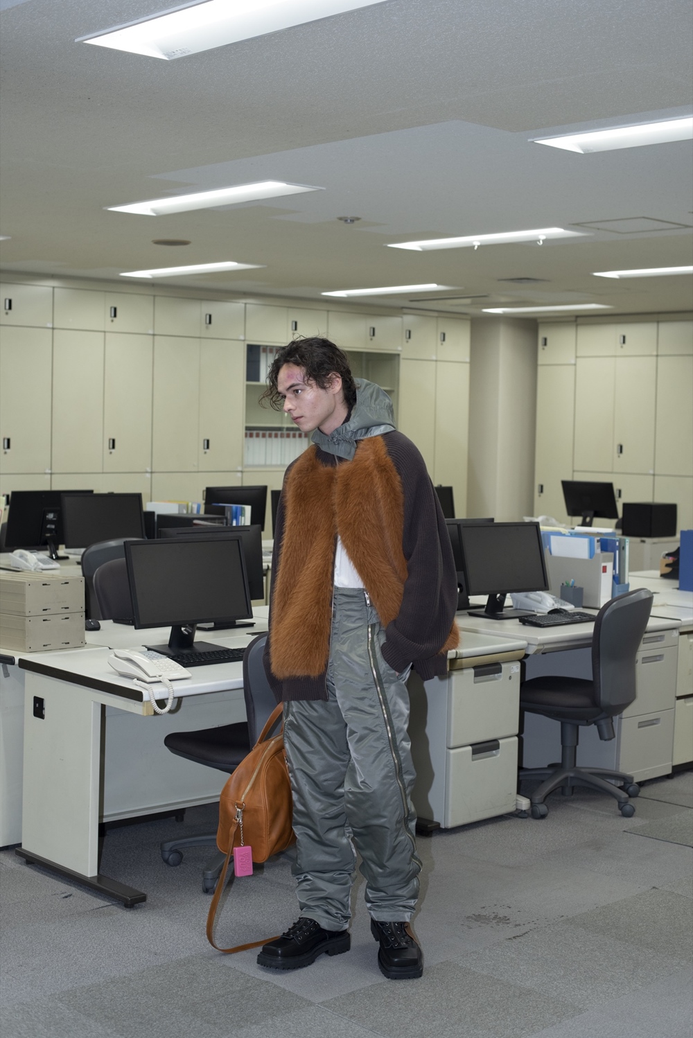 画像: 【30%OFF】DAIRIKU/"Bear" Drivers Knit（Brown）［ドライバーズニット-24秋冬］