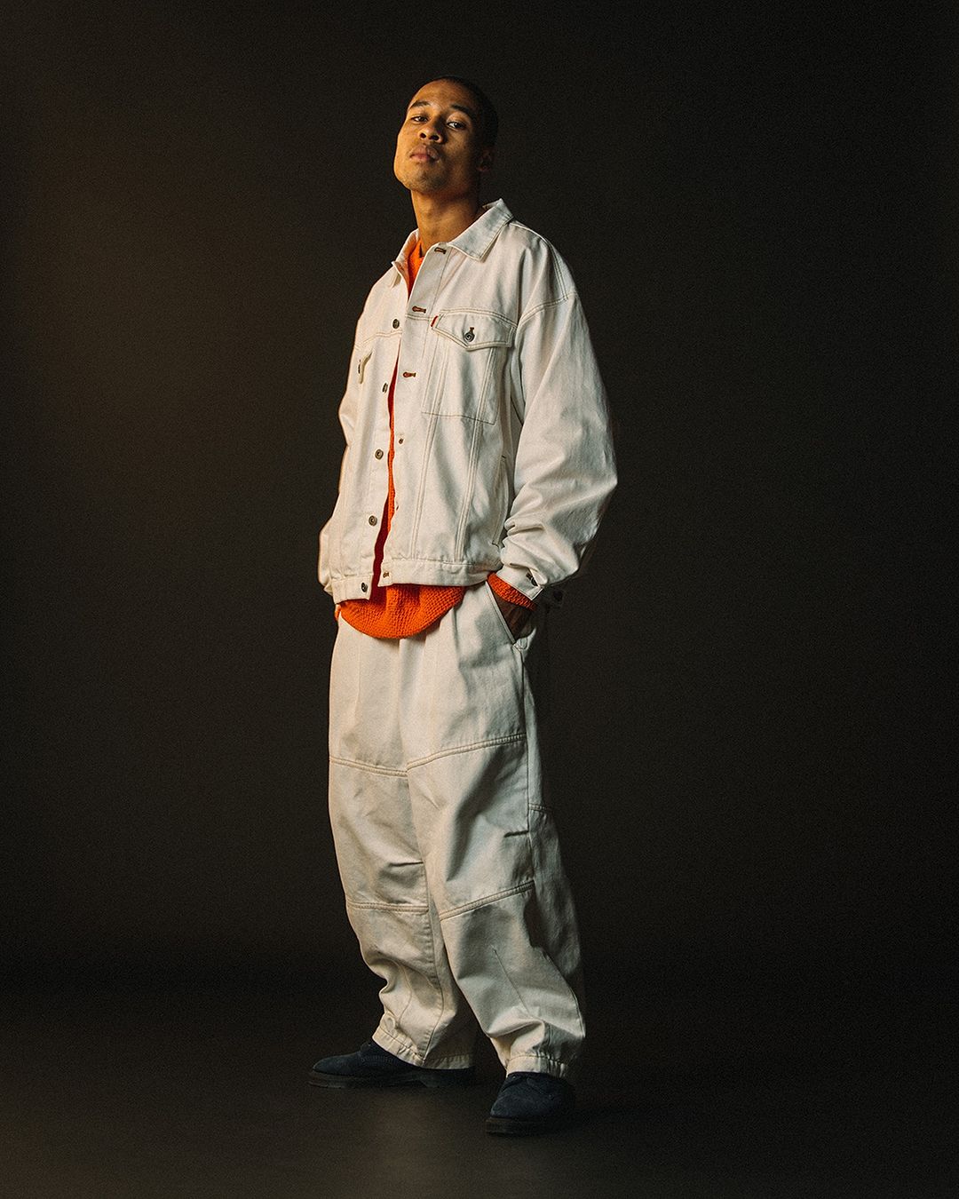 画像: 【20%OFF】TIGHTBOOTH/DENIM BALLOON PANTS（White）［デニムバルーンパンツ-24秋冬］