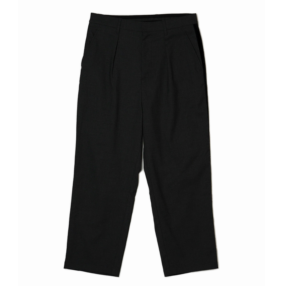 画像: 【20%OFF】BUENA VISTA/SIDE LINE TUCK SLACKS（BLACK）［サイドラインタックスラックス-24秋冬］