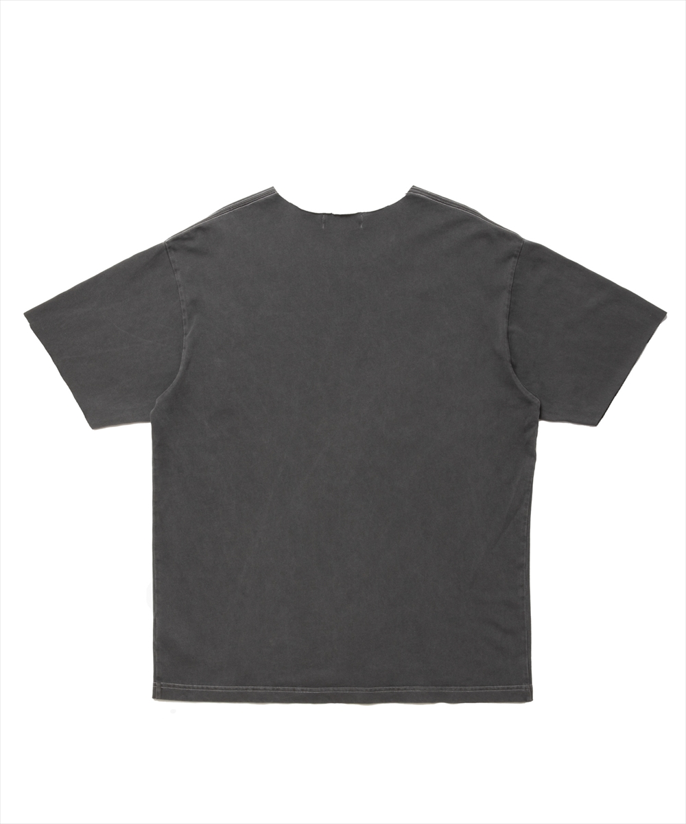 画像: 【20％OFF】ROTTWEILER/PIGMENT CUT OFF TEE（CHARCOAL）［ピグメント染めカットオフT-25春夏］