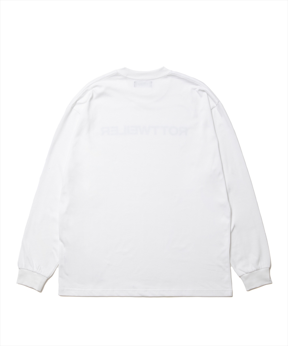 画像: ROTTWEILER/R9 LOGO LS TEE（WHITE）［オリジナル長袖T-25春夏］