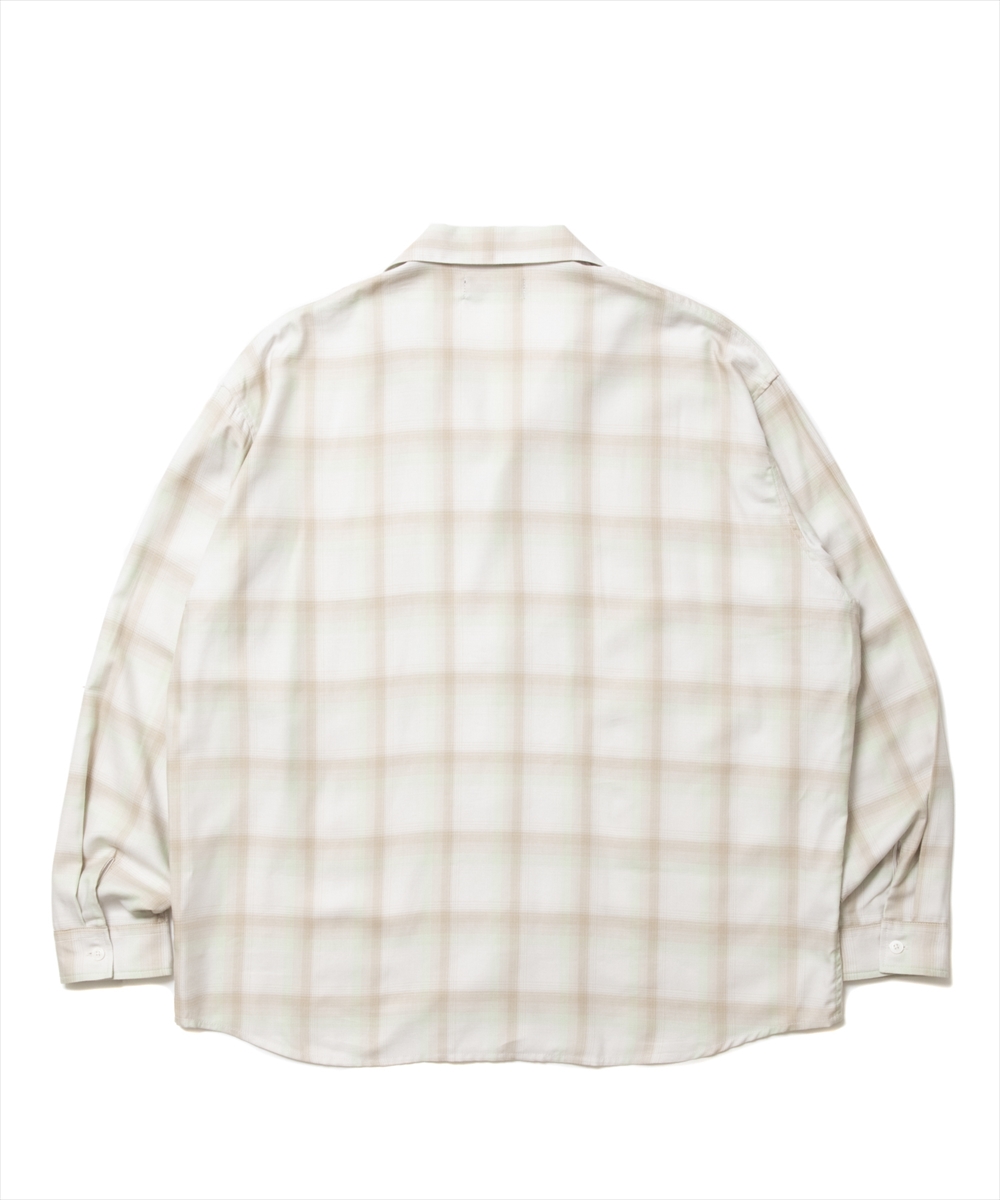 画像: ROTTWEILER/R9 OMBRE SHIRT（BEIGE）［オンブレチェックシャツ-25春夏］