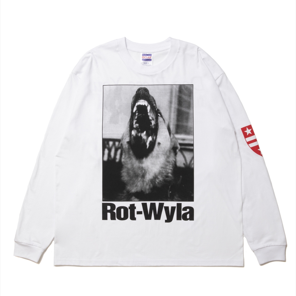画像: 【30%OFF】ROTTWEILER/DOG PHOTO LS TEE（WHITE）［プリント長袖T-25春夏］