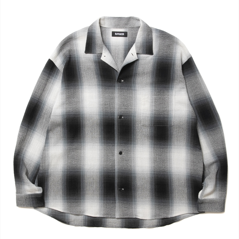 画像: ROTTWEILER/R9 CHAMPION CHECK SHIRT（BLACK）［チャンピオンチェックシャツ-25春夏］