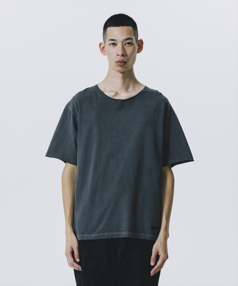 画像: 【20％OFF】ROTTWEILER/PIGMENT CUT OFF TEE（CHARCOAL）［ピグメント染めカットオフT-25春夏］