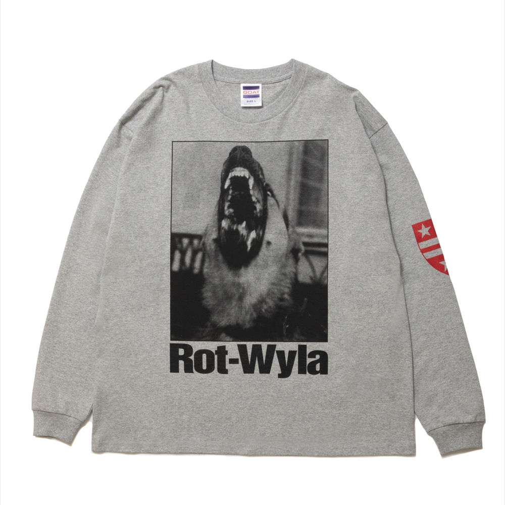 画像: ROTTWEILER/DOG PHOTO LS TEE（GRAY）［プリント長袖T-25春夏］