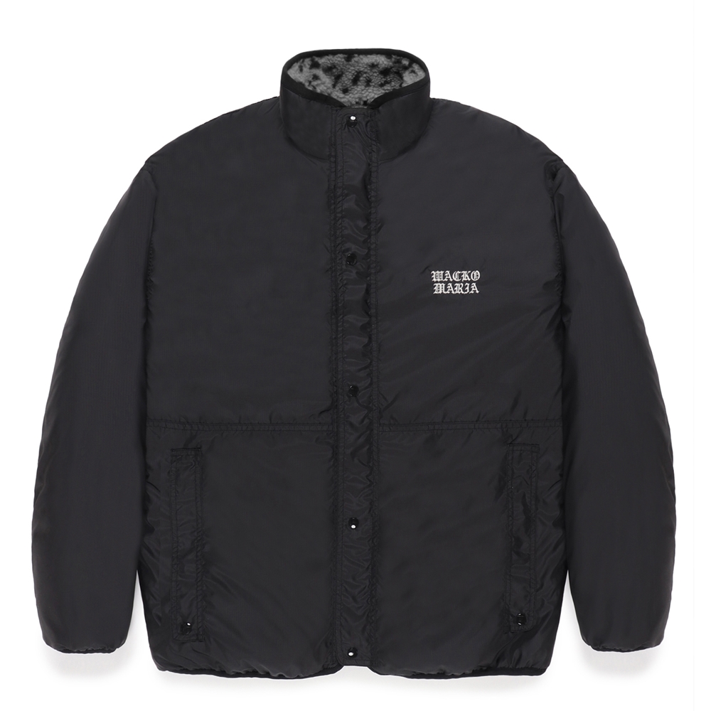 画像: WACKO MARIA/REVERSIBLE LEOPARD BOA FLEECE JACKET（GRAY）［リバーシブルレオパードボアフリースJKT-24秋冬］