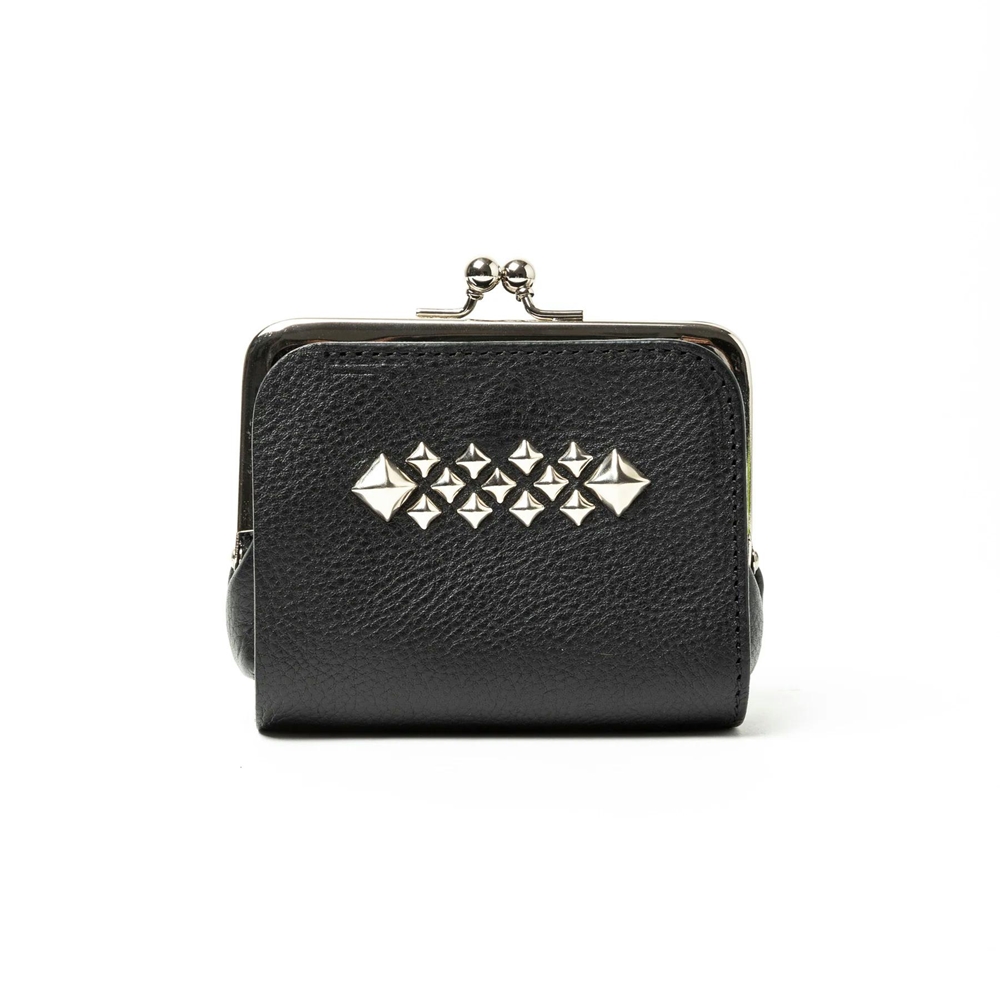 CALEE/STUDS LEATHER INTERNAL FLEX FRAME TYPE MULTI WALLET CALEE/STUDS LEATHER INTERNAL FLEX FRAME TYPE MULTI WALLET