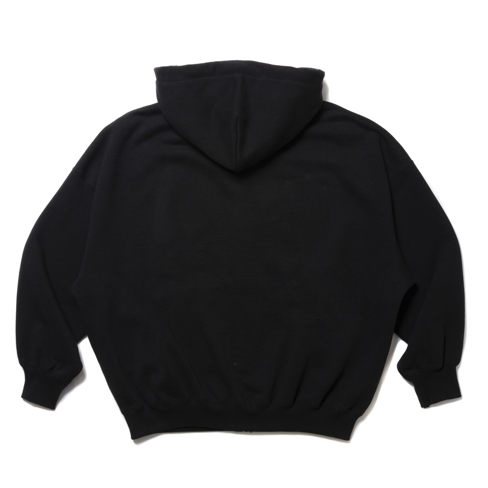 画像: COOTIE PRODUCTIONS/Open End Yarn Heavy Oz Sweat Zip Hoodie（Black）［スウェットジップフーディー-24秋冬］