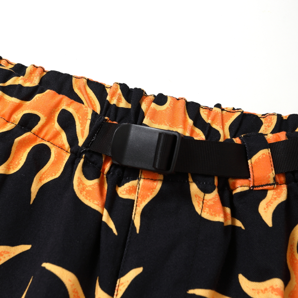 画像: CHALLENGER/FIRE SHORTS（ORANGE/BLACK）［ファイヤーショーツ-25春夏］