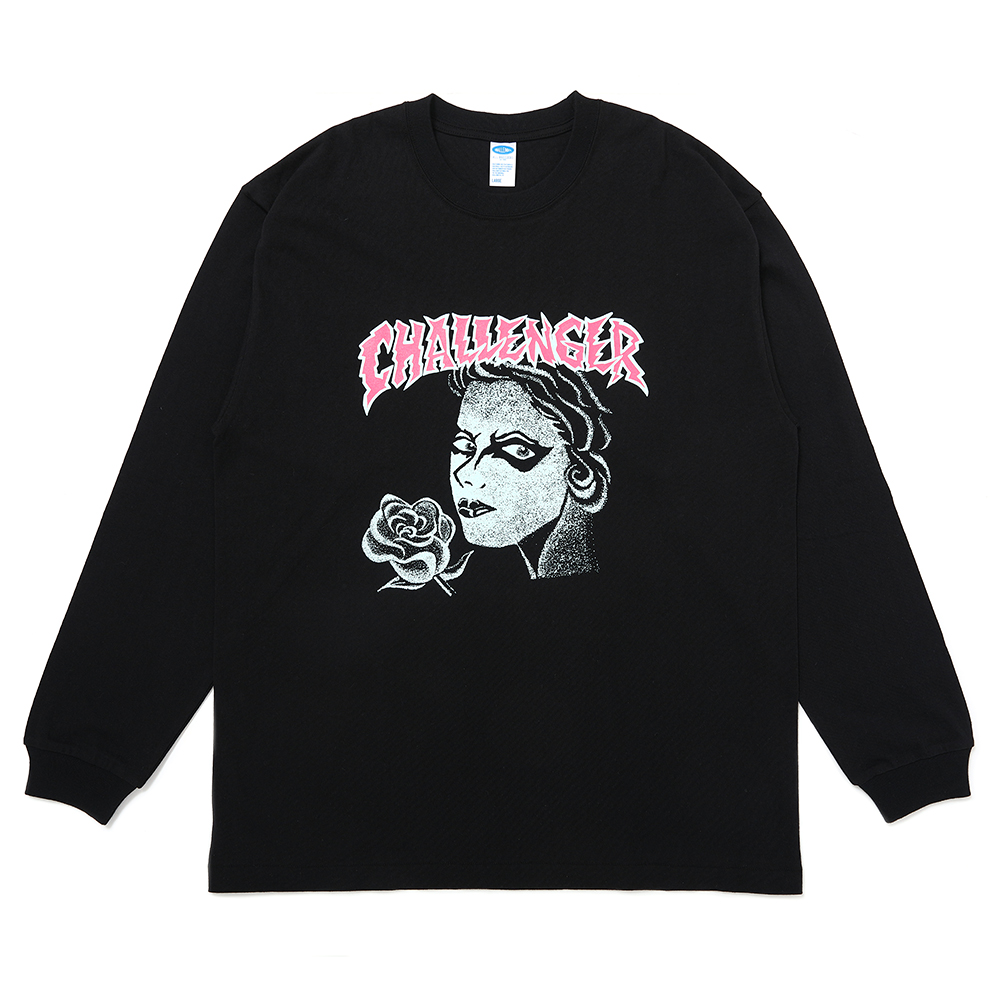 画像: CHALLENGER/L/S PUNK GIRL TEE（BLACK）［プリント長袖T-25春夏］