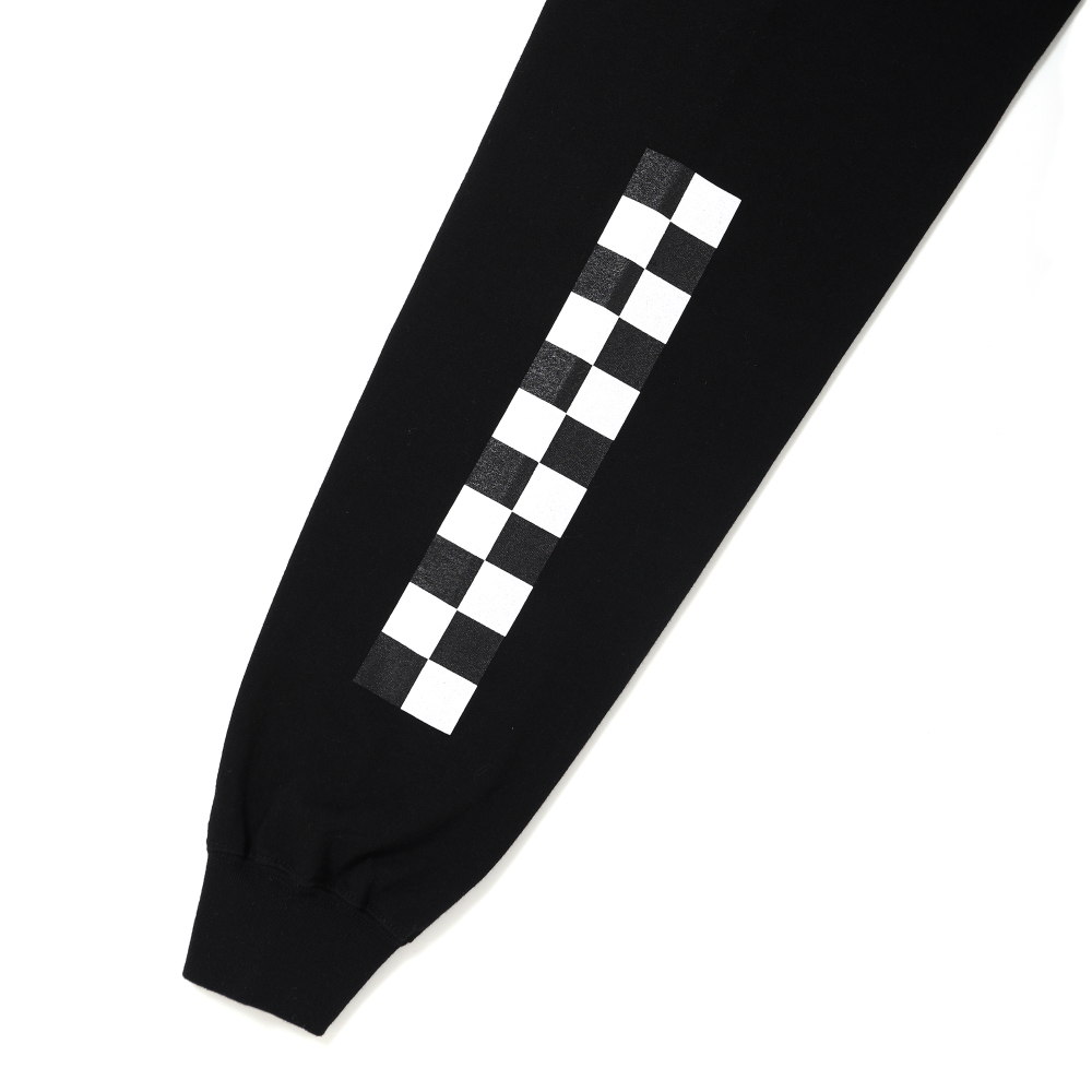 画像: CHALLENGER/L/S CHECKER TEE（BLACK）［プリント長袖T-25春夏］