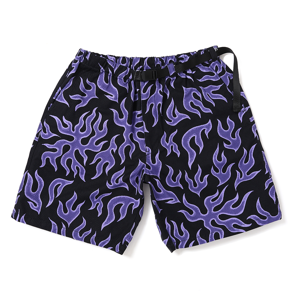 画像: CHALLENGER/FIRE SHORTS（PURPLE/BLACK）［ファイヤーショーツ-25春夏］