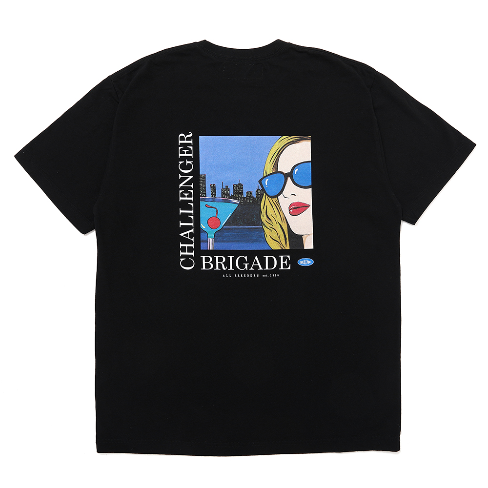 画像: CHALLENGER/COCKTAIL POCKET TEE（BLACK）［プリントポケT-25春夏］