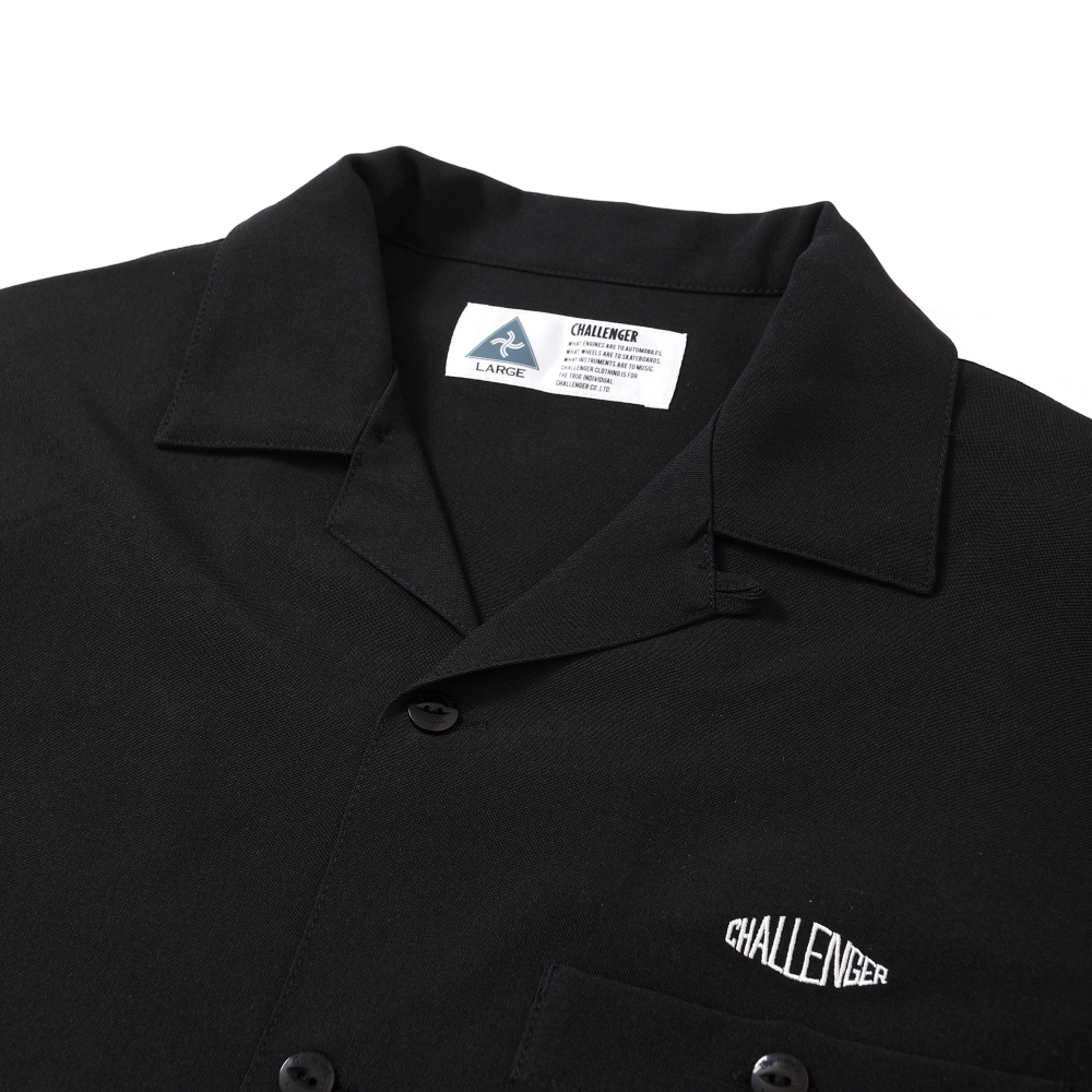 画像: CHALLENGER/S/S PANAMA SHIRT（BLACK）［パナマシャツ-25春夏］