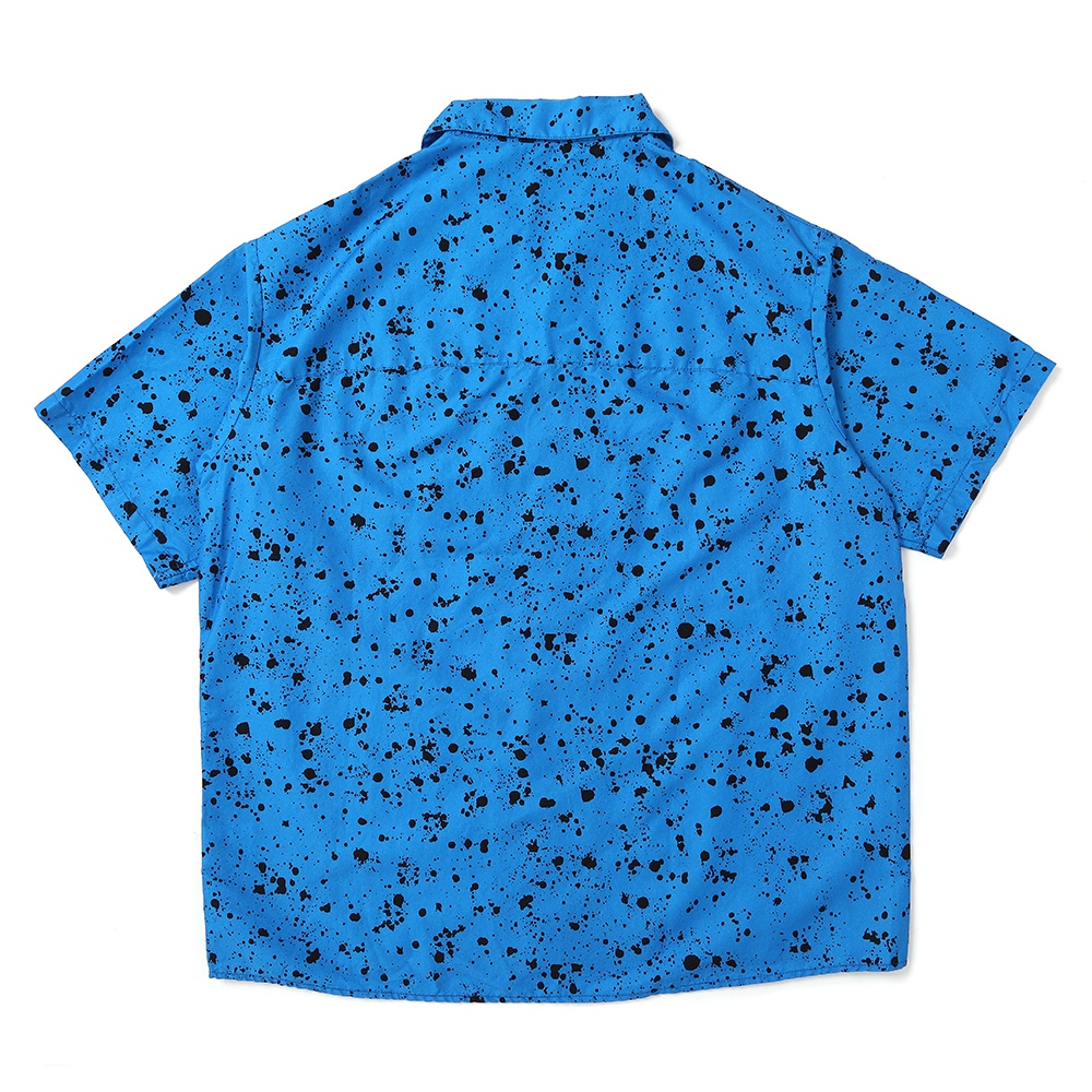 画像: CHALLENGER/S/S SPLATTER SHIRT（BLUE）［スプラッターシャツ-25春夏］