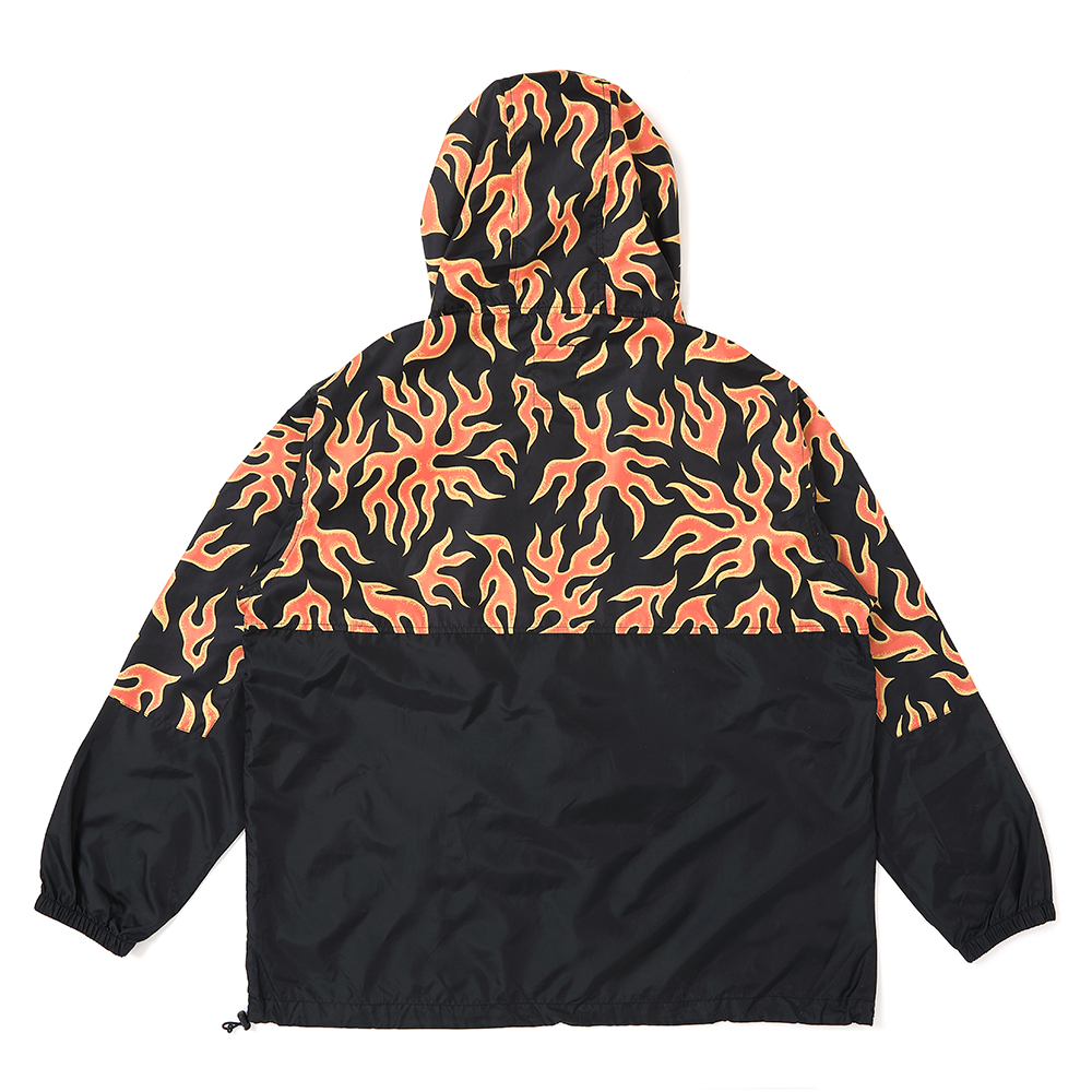画像: CHALLENGER/PACKABLE FIRE ANORAK（ORANGE/BLACK）［パッカブルファイヤーアノラック-25春夏］