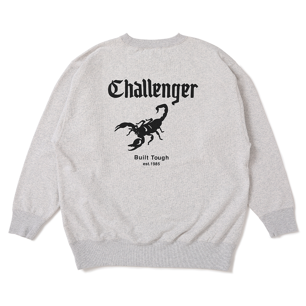 画像: CHALLENGER/SCORPION C/N SWEAT（GRAY）［クルーネックスウェット-25春夏］