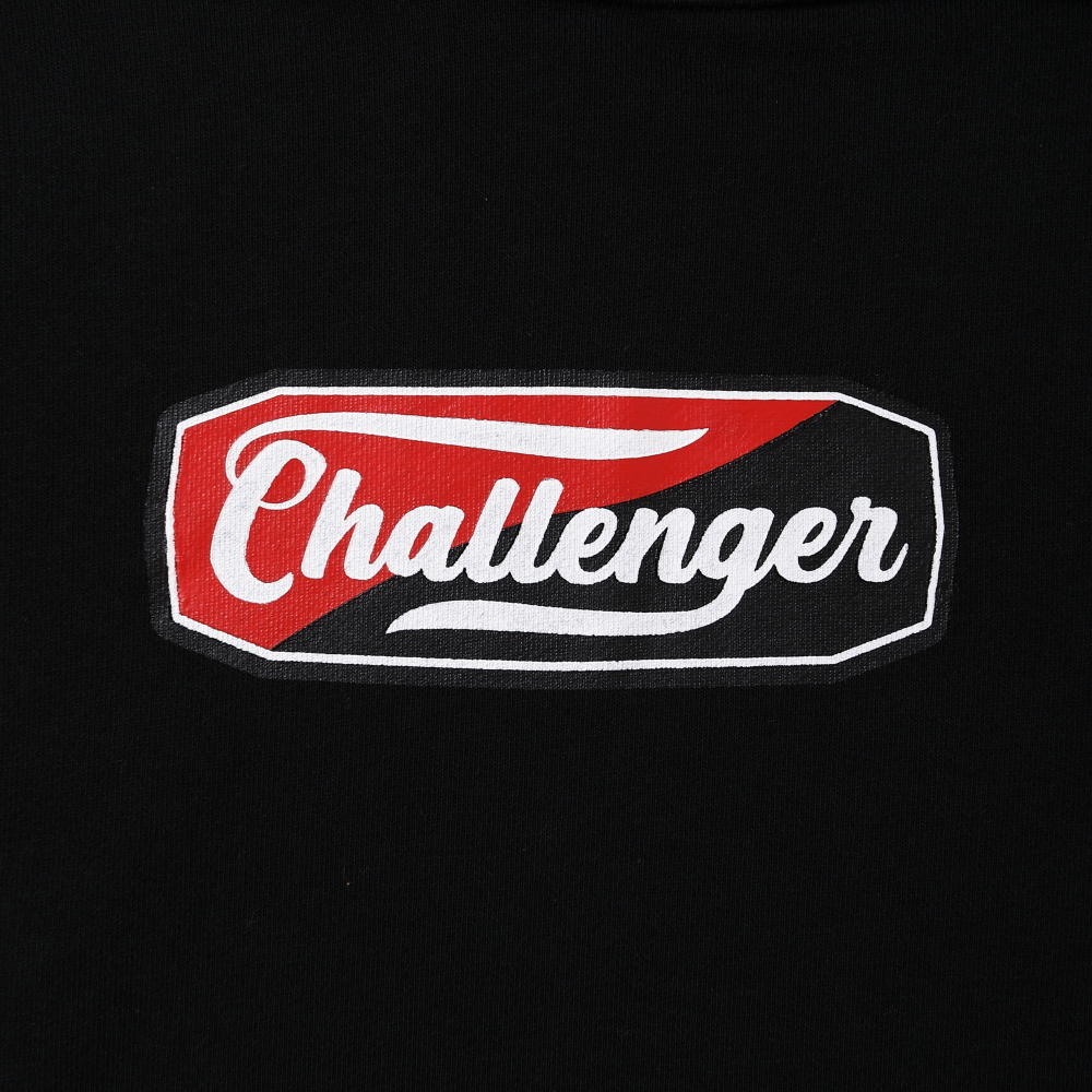 画像: CHALLENGER/TWO TONE LOGO HOODIE（BLACK）［プルオーバーパーカー-25春夏］