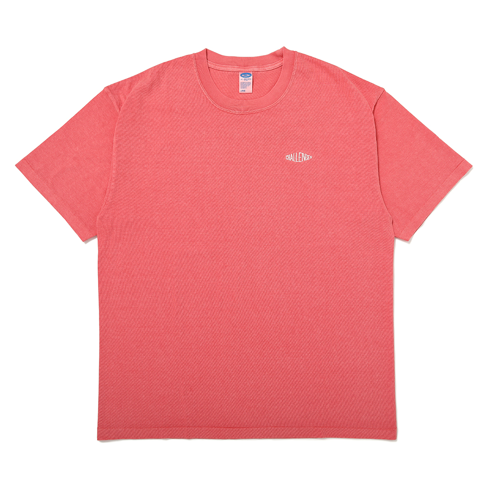 画像: CHALLENGER/PIGMENT LOGO TEE（LT CHERRY）［ピグメント染め刺繍T-25春夏］