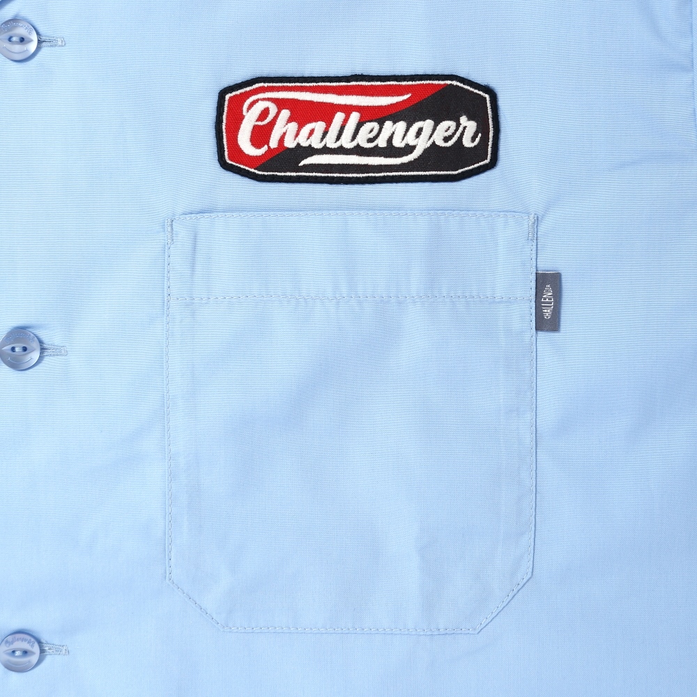 画像: CHALLENGER/L/S PATCHED WORK SHIRT（SAX）［パッチドワークシャツ-25春夏］