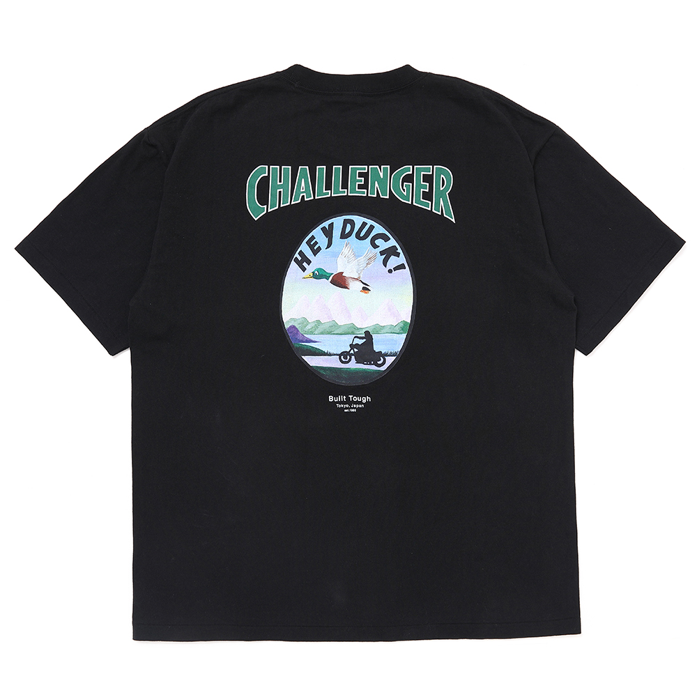 画像: CHALLENGER/HEY DUCK TEE（BLACK）［プリントT-25春夏］