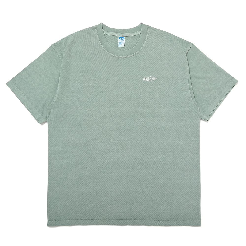 画像: CHALLENGER/PIGMENT LOGO TEE（MINT）［ピグメント染め刺繍T-25春夏］