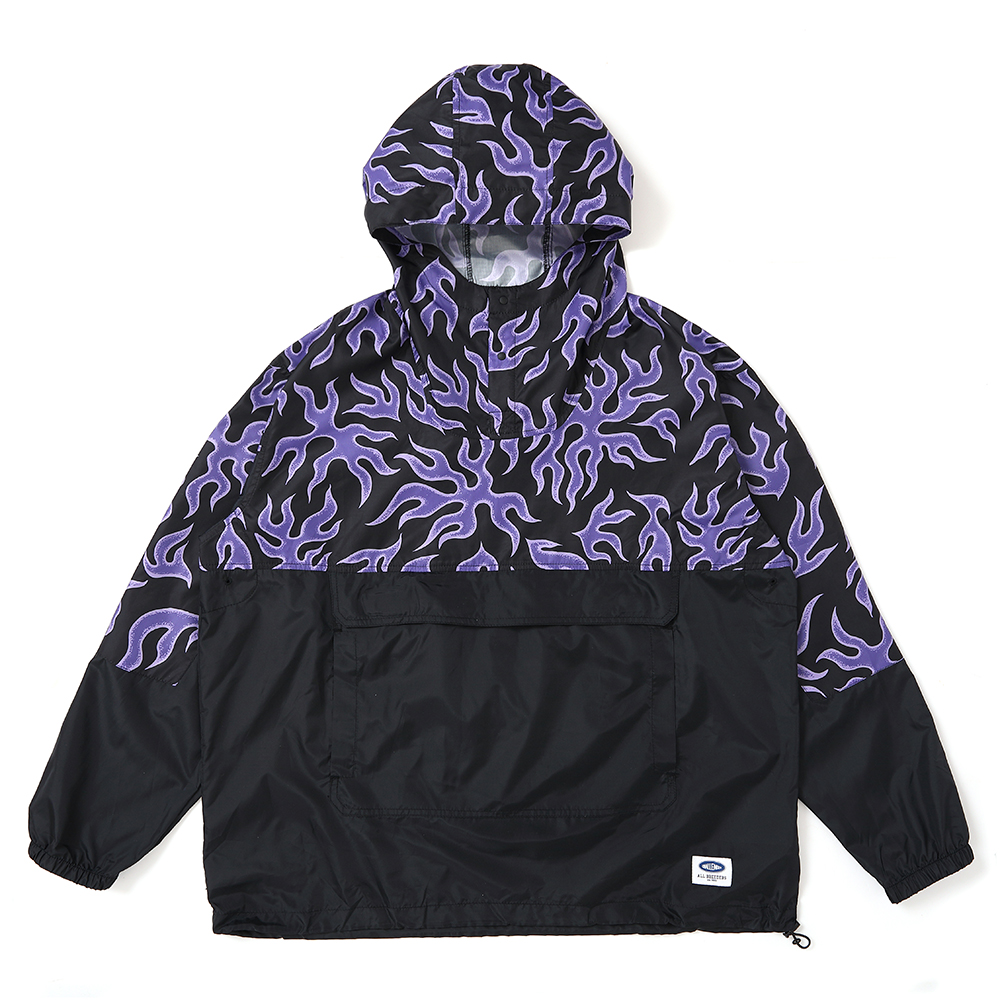 画像: CHALLENGER/PACKABLE FIRE ANORAK（PURPLE/BLACK）［パッカブルファイヤーアノラック-25春夏］