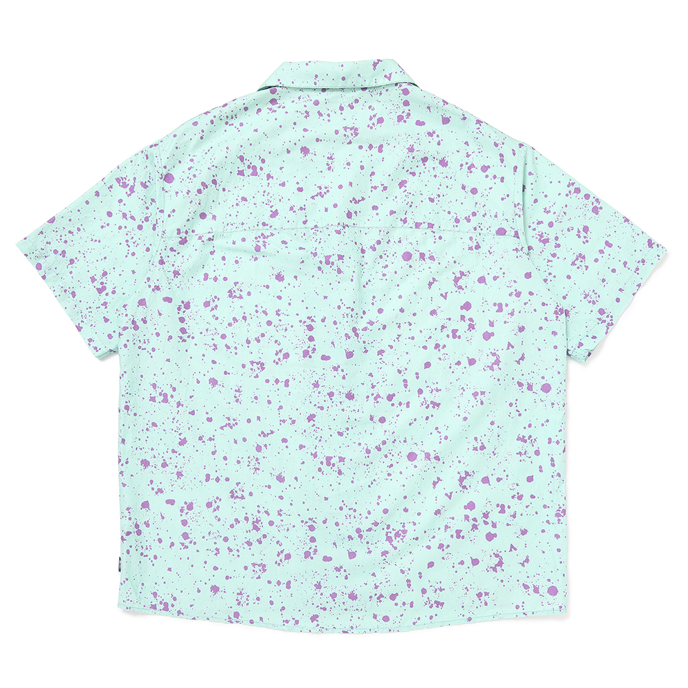 画像: CHALLENGER/S/S SPLATTER SHIRT（MINT）［スプラッターシャツ-25春夏］