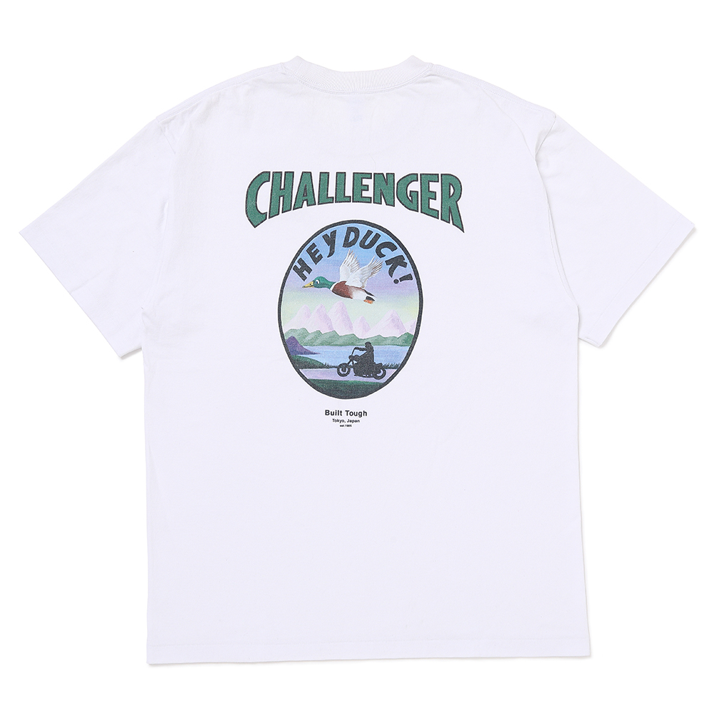 画像: CHALLENGER/HEY DUCK TEE（WHITE）［プリントT-25春夏］