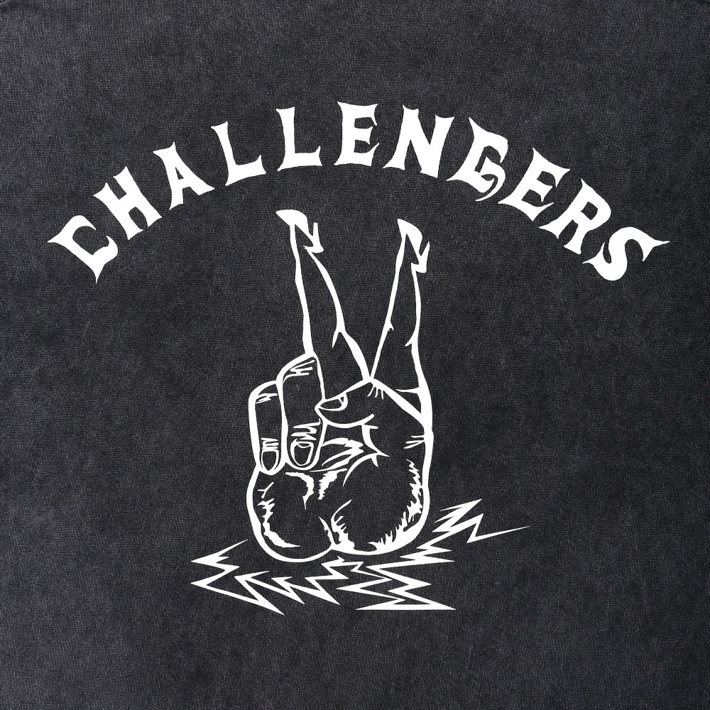 画像: CHALLENGER/PIGMENT PEACE TEE（PEPPER BLACK）［ピグメント染めプリントT-25春夏］