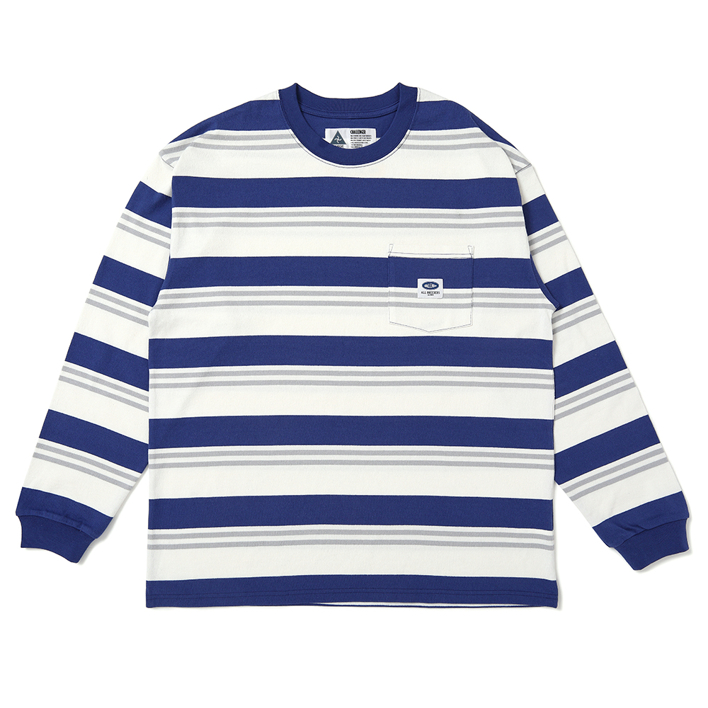 画像: CHALLENGER/L/S BORDER TEE（BLUE/WHITE）［ボーダー長袖T-25春夏］