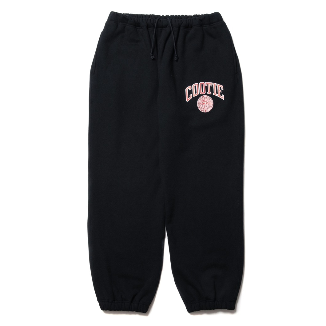 画像: COOTIE PRODUCTIONS/Heavy Oz Sweat Easy Pants（COLLEGE）（Black）［スウェットイージーパンツ-23春夏］