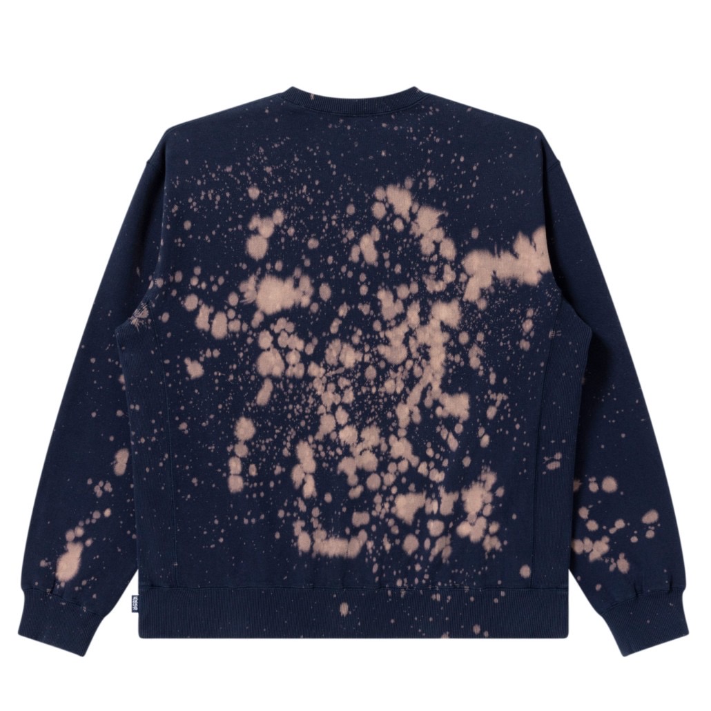 画像: BlackEyePatch/SMALL OG ACID SPLATTERED CREW SWEAT（NAVY）
