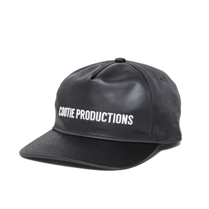 画像: COOTIE PRODUCTIONS/Damp Coated Satin 5 Panel Cap（Black/White）［5パネルキャップ-25春夏］